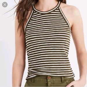 Madewell Timeoff Tank - Blue/White stripe